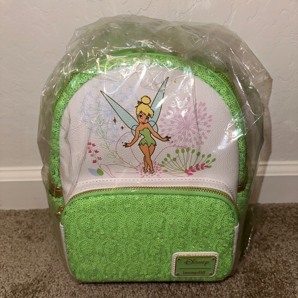 Loungefly Bags Loungefly Disney Tinkerbell Sequin Mini Backpack